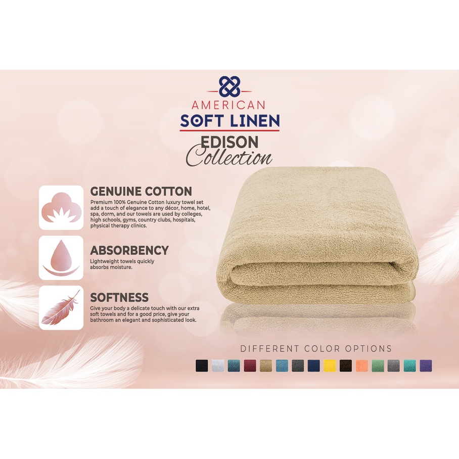 American Soft Linen 40x80 Inch Premium Soft Luxury 100